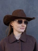 Капелюх ковбойка замшевий D.Hats колір коричневий - зображення 1