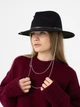 Шляпа федора из шерсти D.Hats с цепью цвет черный - изображение 4