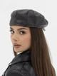 Кепи хулиганка с экокожи D.Hats черного цвета - изображение 2