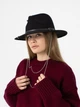 Шляпа федора из шерсти D.Hats с цепью цвет черный - изображение 6