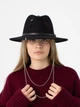 Шляпа федора из шерсти D.Hats с цепью цвет черный - изображение 7