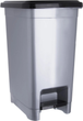 Сміттєвий бак Orion пластиковий з педаллю 15 л Сірий (8694064010956) - зображення 1