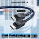 Кабель Cable Matters Displayport v1.4 [VESA Certified] 8K@60Hz, 4K@240Hz, 32.4Gbps, 1.8м black (102045-1.8m-B) - изображение 2