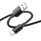 Кабель HOCO Type-C Hyper charging data cable X96 |1m, 27W/3A| Black - зображення 2