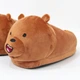 Тапочки игрушки кигуруми Kigurumi Бурый Медведь Домашние Плюшевые Тканевые Мужские Коричневый 38-43 (3027) - изображение 2