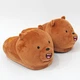 Тапочки игрушки кигуруми Kigurumi Бурый Медведь Домашние Плюшевые Тканевые Мужские Коричневый 38-43 (3027) - изображение 4