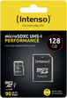 Karta pamięci Intenso microSDXC 128GB Class 10 UHS-I U1 + adapter SD (3424491) - obraz 3