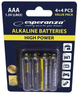 Baterie alkaliczne Esperanza AAA 8 szt (5901299945315) - obraz 3
