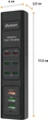 Сетевой фильтр-удлинитель Dyxon US-D01 85W 6xUSB-C (PD) + 3xUSB-A QC3.0 FAST CHARGER 2M Black (DXN-USD01-85W-2M-B) - изображение 4