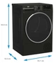 Сушильна машина Beko тепловий насос, 8кг, A++, 60см, дисплей, підсвітка барабану, сірий - зображення 7