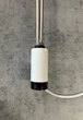 Тен для рушникосушки круглий Terma ONE R36 з регулятором, 1000 Вт, колір White mat (прихований монтаж кабеля) - зображення 2