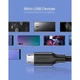 Кабель UGREEN US289 USB 2.0 - micro-USB Nickel Plating 1м Black (60136) - изображение 2