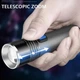 Фонарь ручной аккумуляторный с зумом BL K31 USB CHARGE компактный в карман для дома дачи похода отдыха туризма кемпинга металлический - изображение 3