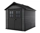 Пластиковый садовый сарай Keter Evotech 2,1х1,6 м серый (533984) - изображение 1