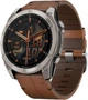 Смарт-часы Garmin Fenix 8 51mm AMOLED Sapphire Carbon grey DLC w. Chestnut Leather Band (010-02905-40) - изображение 1