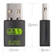 Двохдіапазонний Wi-Fi/Bluetooth адаптер U&P G38 AC600 2.4/5GHz + Bluetooth 4.2 Black (HG-G38-BK) - зображення 4
