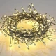 Гирлянда мелкая роса мишура 30м зеленая проволка от сети 900 LED теплый белый с пультом - изображение 5