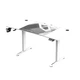 Геймерський стіл Ultradesk LEVEL V2 White - зображення 1