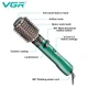 Фен-стайлер VGR 2 в 1 V-498 GREEN, Professional, 1000-1200 Вт. Профессиональный стайлер 2 в 1, предназначенный для укладки и завивки волос - изображение 3