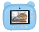 Миттєва камера дитяча KIK Термопринтер, карта 32 ГБ 1080p Синій Ведмедик (5903039753402) - зображення 5