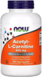Ацетил-L-Карнітин Acetyl-L-Carnitine Now Foods 500 мг 200 вегетаріанських капсул (733739000842) - зображення 1