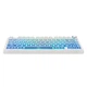 Бездротова ігрова механічна клавітура AULA F75 Cloud blue / Блакитно-білий градієнт / Бічне гравірування - изображение 12