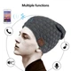 Музыкальная зимняя шапка-бини со встроенными Bluetooth наушниками и микрофоном Music Hat, беспроводная гарнитура для бега - изображение 4