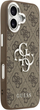 Панель Guess 4G Big 4G Classic Logo для Apple iPhone 17 Brown/Silver (3666339517915) - зображення 4
