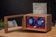 Скринька для автопідзаводу годинників / Віндер / Watch Winder / Ротомат Newaner 2 слоти, дерев’яний корпус, тихий мотор, LED - зображення 4