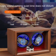 Скринька для автопідзаводу годинників / Віндер / Watch Winder / Ротомат Newaner 2 слоти, дерев’яний корпус, тихий мотор, LED - зображення 5