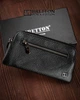 Мужской кожаный кошелек-ключница Bretton Black Edition, натуральная кожа, с молнией PR-240731-39340 черный - изображение 2