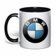 Чашка с печатью "BMW" (цвет чёрный) (34042) - изображение 1