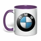 Чашка з друком "BMW" (колір фіолетовий) (34049) - зображення 1