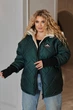 Роскошная стеганная куртка SOLINNA на силиконе с меховой подкладкой и манжетами-рибана VL-1611 Изумрудный, 62-64 - изображение 3