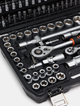 Набор инструментов Partner PA-41082-5 1/2", 1/4" 108 предметов в кейсе - изображение 2