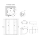 Lidz Latwa SC90x90.SAT.MID.GR Душевая кабина полукруглая, стекло тон. 4 мм + Lidz Душевой поддон KAPIELKA ST90x90x26, с панелью - изображение 2