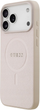 Панель Guess Saffiano Classic Logo MagSafe для Apple iPhone 17 Pro Pink (3666339552480) - зображення 2