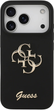 Панель Guess Silicone Big 4G Script для Apple iPhone 17 Pro Black (3666339522254) - зображення 4
