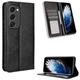 Чехол-книжка Deexe Retro Style для TECNO Spark 40 Pro Plus - Black - изображение 2