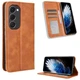 Чехол-книжка Deexe Retro Style для TECNO Spark 40 Pro Plus - Brown - изображение 2