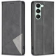 Чехол-книжка с кармашками UniCase Geometric Pattern для TECNO Spark 40 Pro Plus - Black - изображение 1