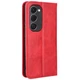 Чехол-книжка Deexe Retro Style для TECNO Spark 40 Pro Plus - Red - изображение 8