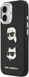 Панель Karl Lagerfeld FW Grained Karl & Choupette Heads Pins do Apple iPhone 17 Black (3666339494650) - зображення 3