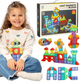 Klocki magnetyczne świecące KIK Light Magnetic Blocks Figury 134 elementy (5903039752733) - obraz 2