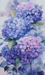 Алмазна мозаїка на підрамнику ColorArt 30x50 Гортензії + голограмні алмазики TPP912 + Подарунок лак для покриття - зображення 2