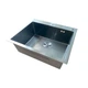 Кухонная мойка Mixxus MH6050 Micro Decor Black 3.0/0.8 мм черная интегрированная из нержавеющей стали (MI8223) - изображение 3