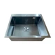 Кухонная мойка Mixxus MH6050 Micro Decor Black 3.0/0.8 мм черная интегрированная из нержавеющей стали (MI8223) - изображение 4