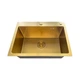 Кухонная мойка Mixxus MH5843 Micro Decor Brushed Gold матовое золото 3.0/0.8 мм из нержавеющей стали интегрированная (MI8218) - изображение 3