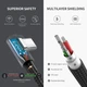 Дата кабель USB 2.0 AM to USB-C 1.0m 90° corner braid black Ugreen (50941) - зображення 5