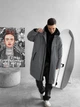 Дождевик Серый Однотонная Куртка С Принтом Blessed L-XL (369317) - изображение 4